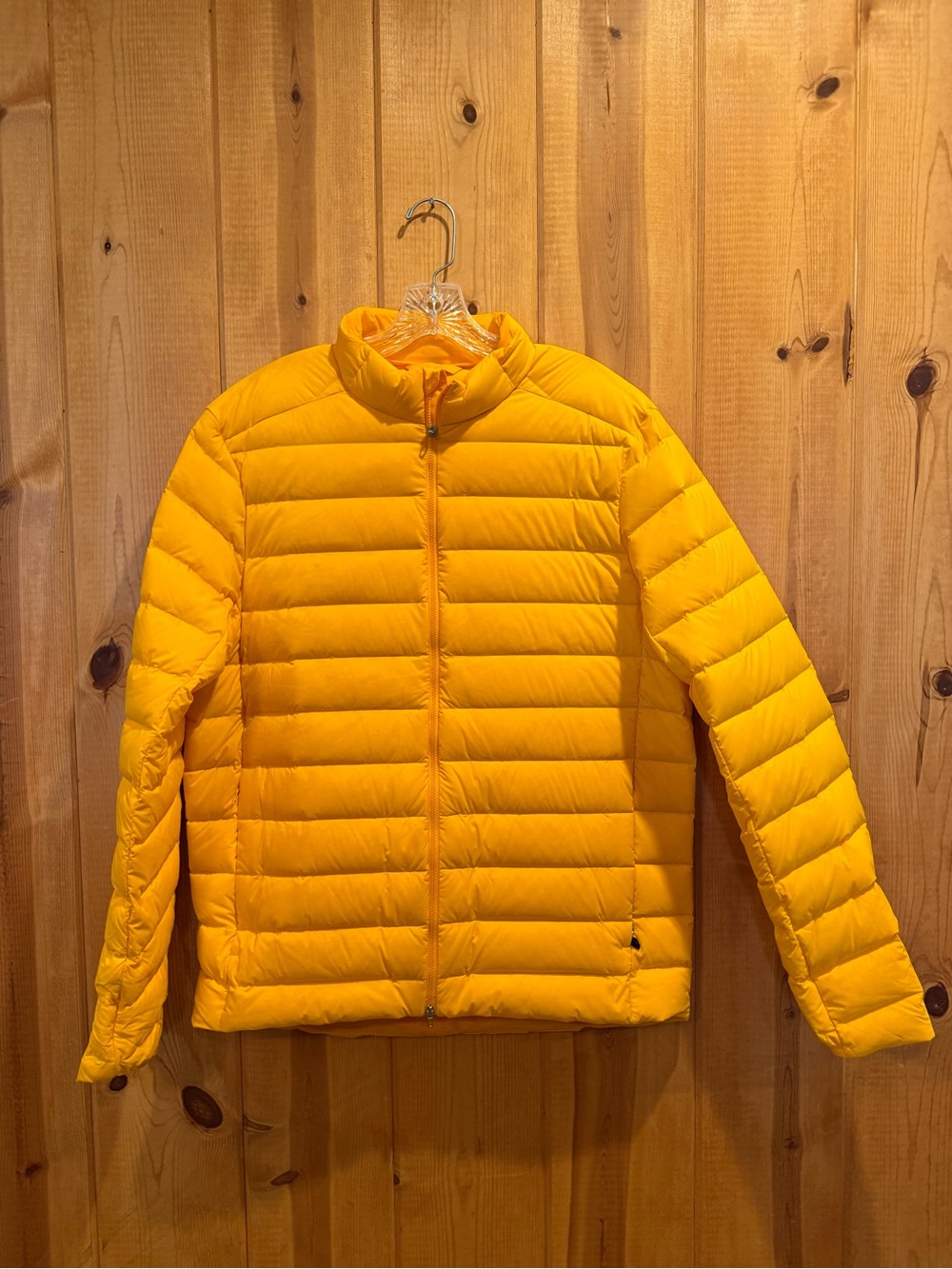Lululemon Bright Yellow/Orange Navigation Stretch Down Jacket - Size L